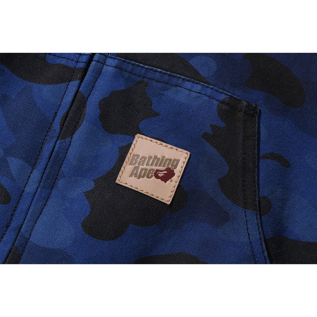 BAPE SOLID 1ST CAMO REVERSIBLE SHARK ZIP HEAVY JACKET MENS