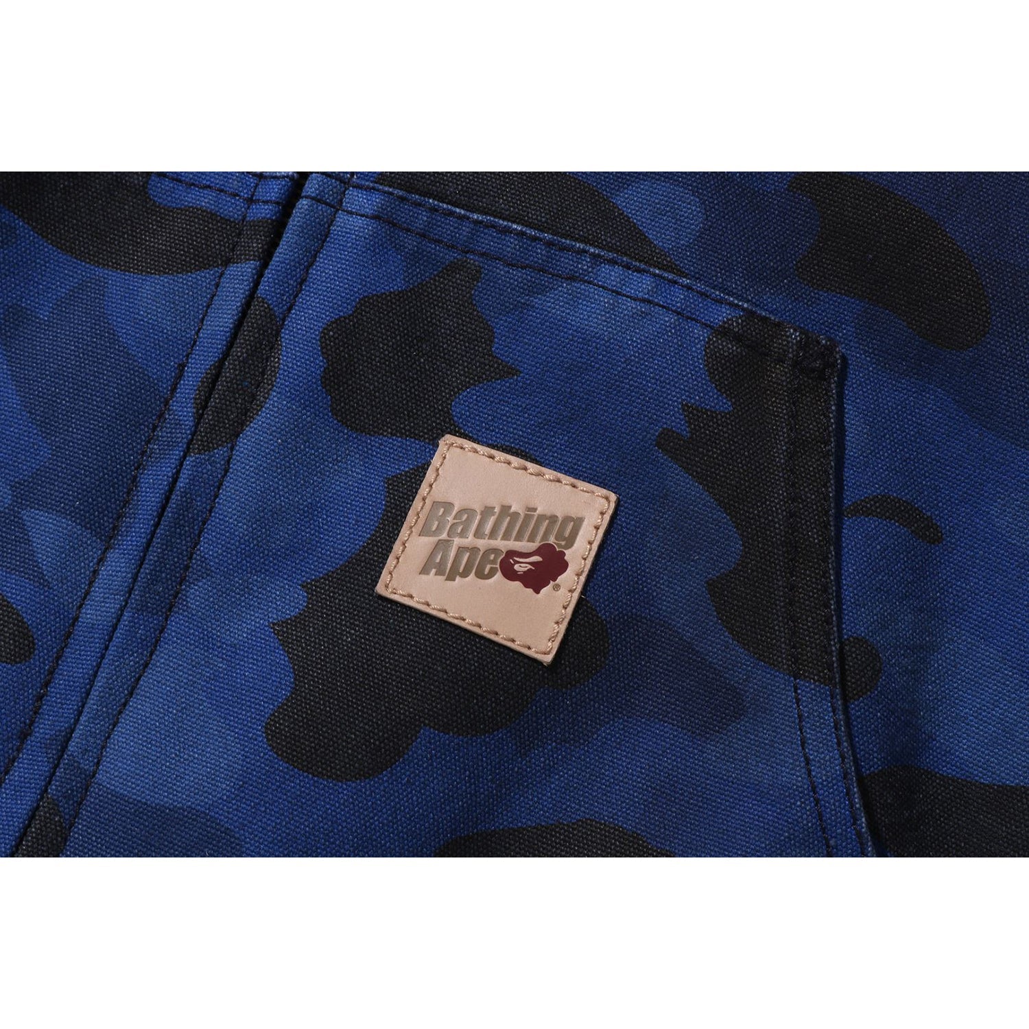 BAPE SOLID 1ST CAMO REVERSIBLE SHARK ZIP HEAVY JACKET MENS