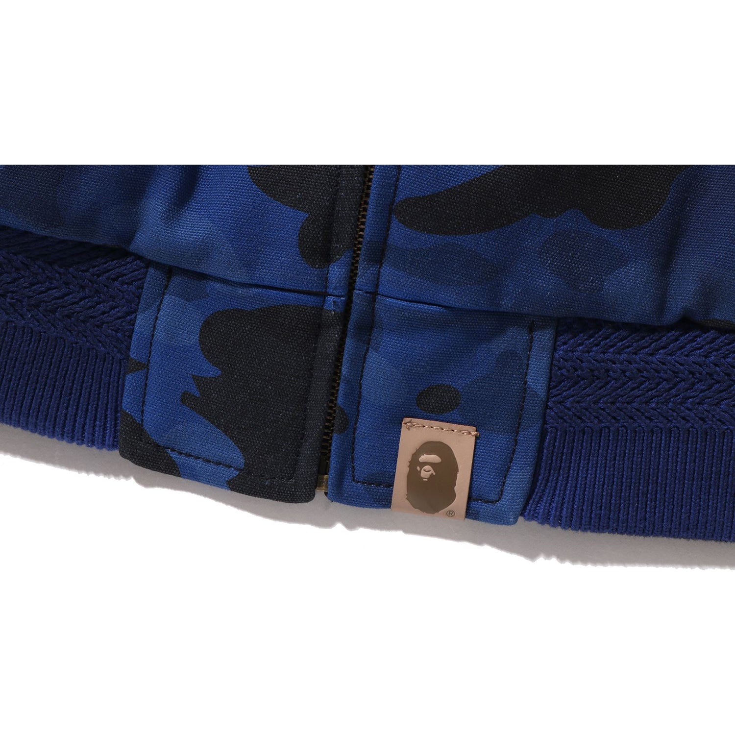 BAPE SOLID 1ST CAMO REVERSIBLE SHARK ZIP HEAVY JACKET MENS
