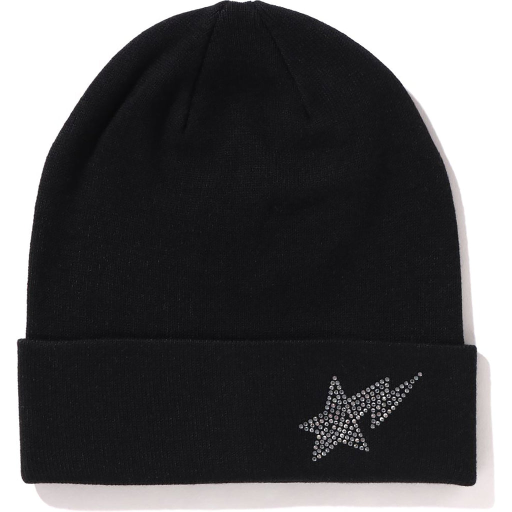 BAPE SIDE CRYSTAL STA KNIT CAP LADIES