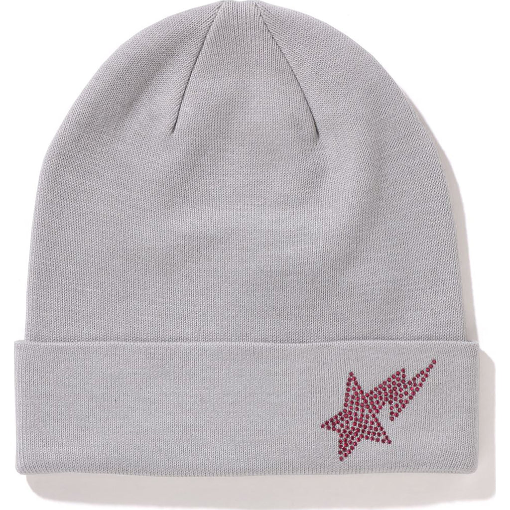 BAPE SIDE CRYSTAL STA KNIT CAP LADIES