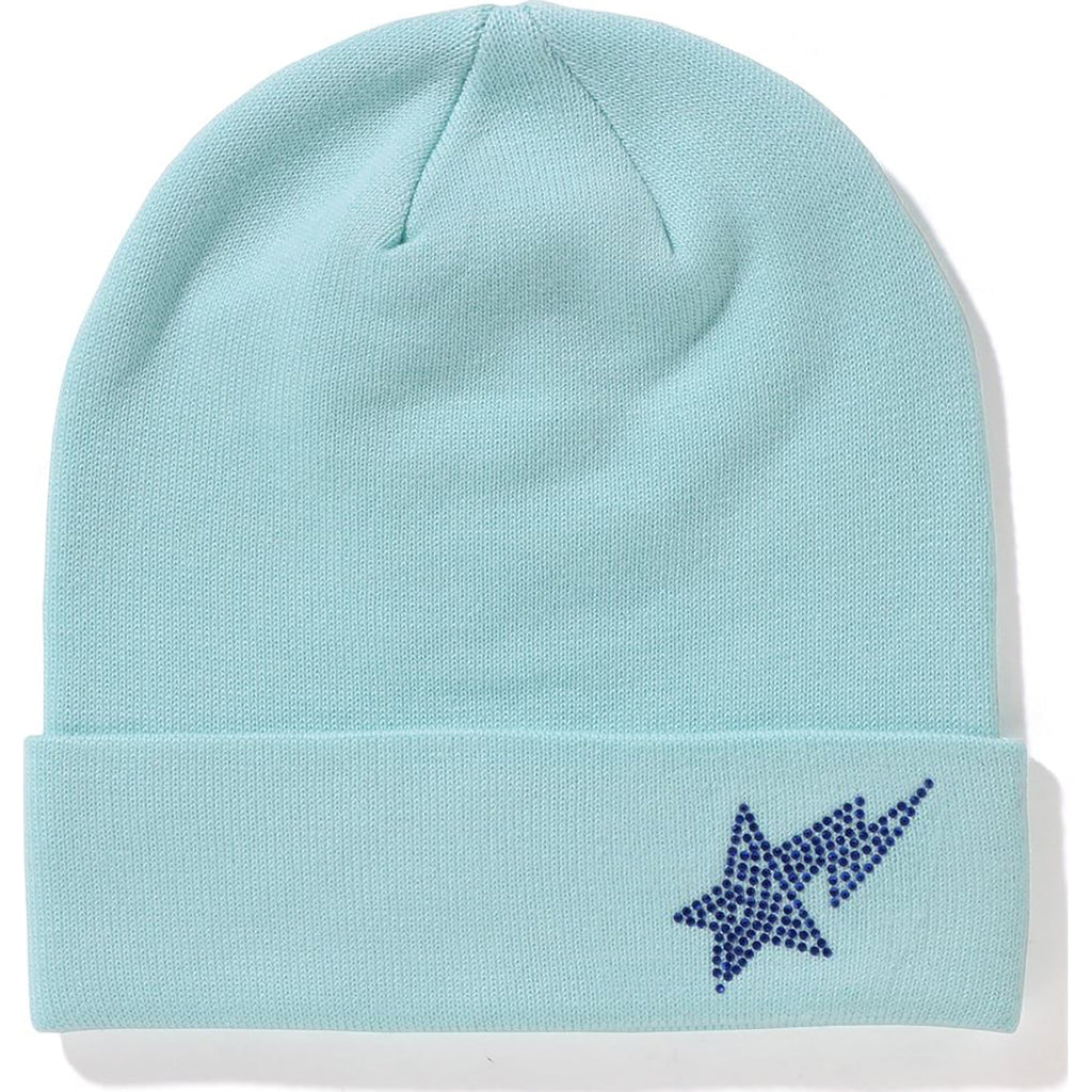 BAPE SIDE CRYSTAL STA KNIT CAP LADIES