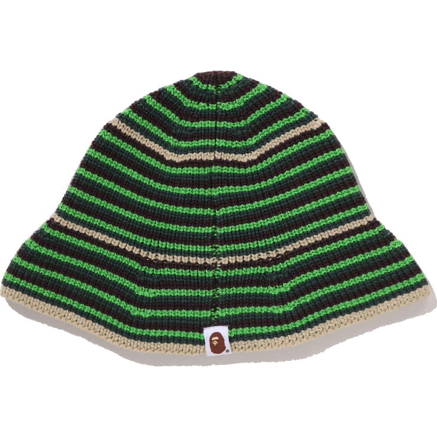 BAPE APE HEAD ONE POINT STRIPE KNIT HAT MENS