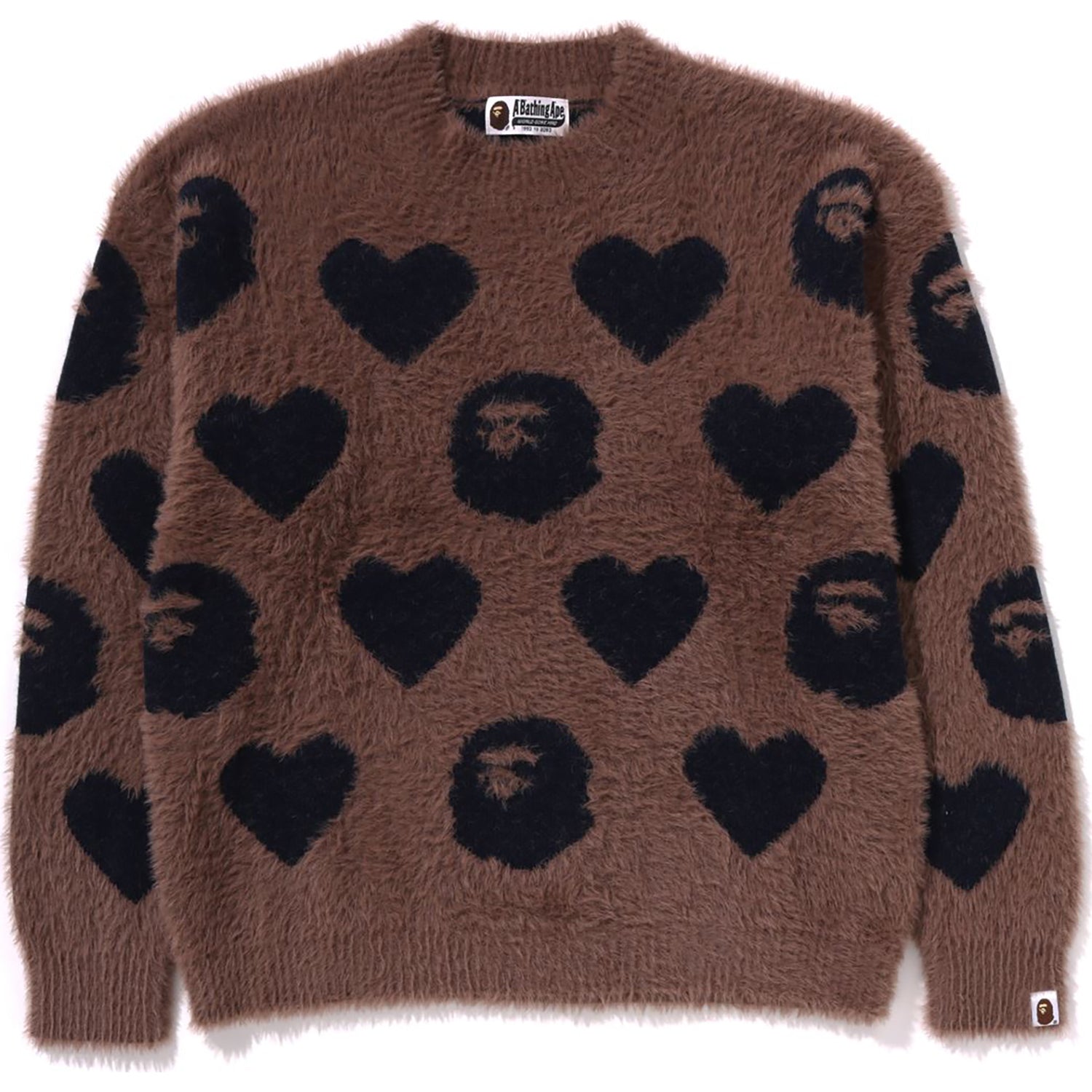 BAPE I LOVE MONOGRAM WOOL MIX SWEATER LADIES