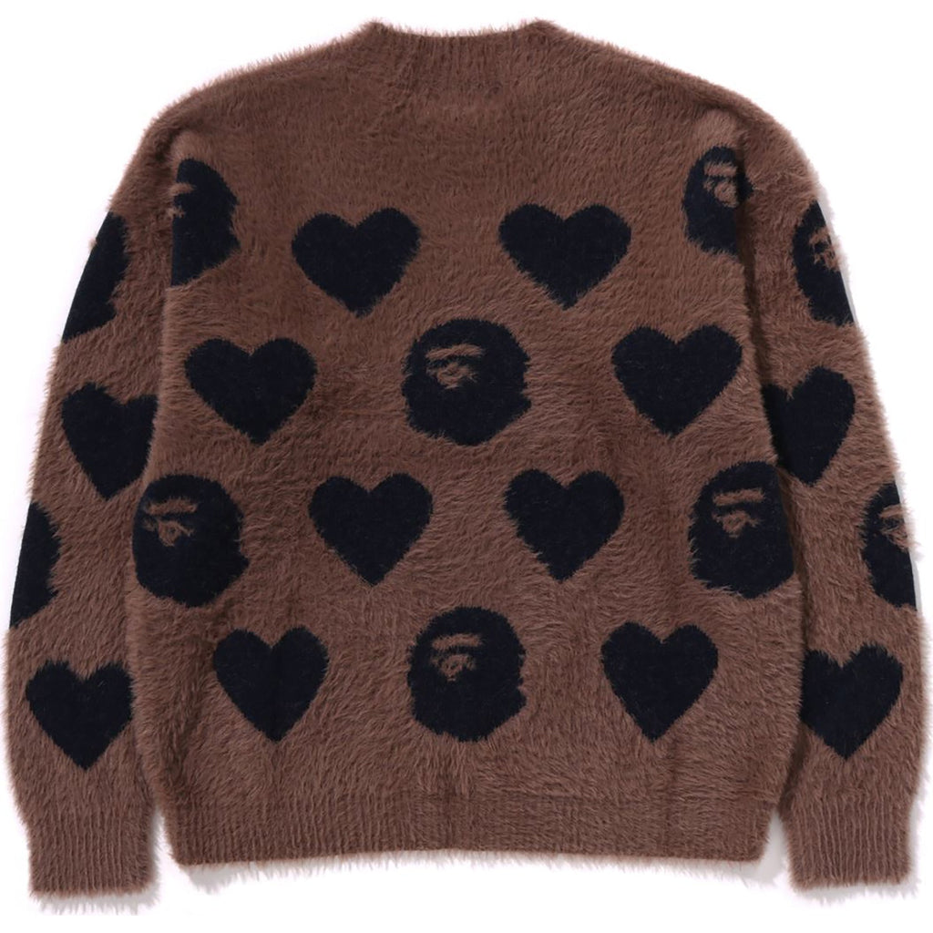 BAPE I LOVE MONOGRAM WOOL MIX SWEATER LADIES