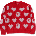 BAPE I LOVE MONOGRAM WOOL MIX SWEATER LADIES