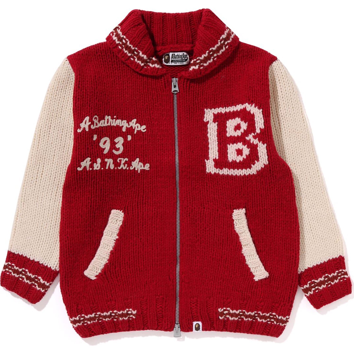 BAPE A BATHING APE COWICHAN CARDIGAN LADIES
