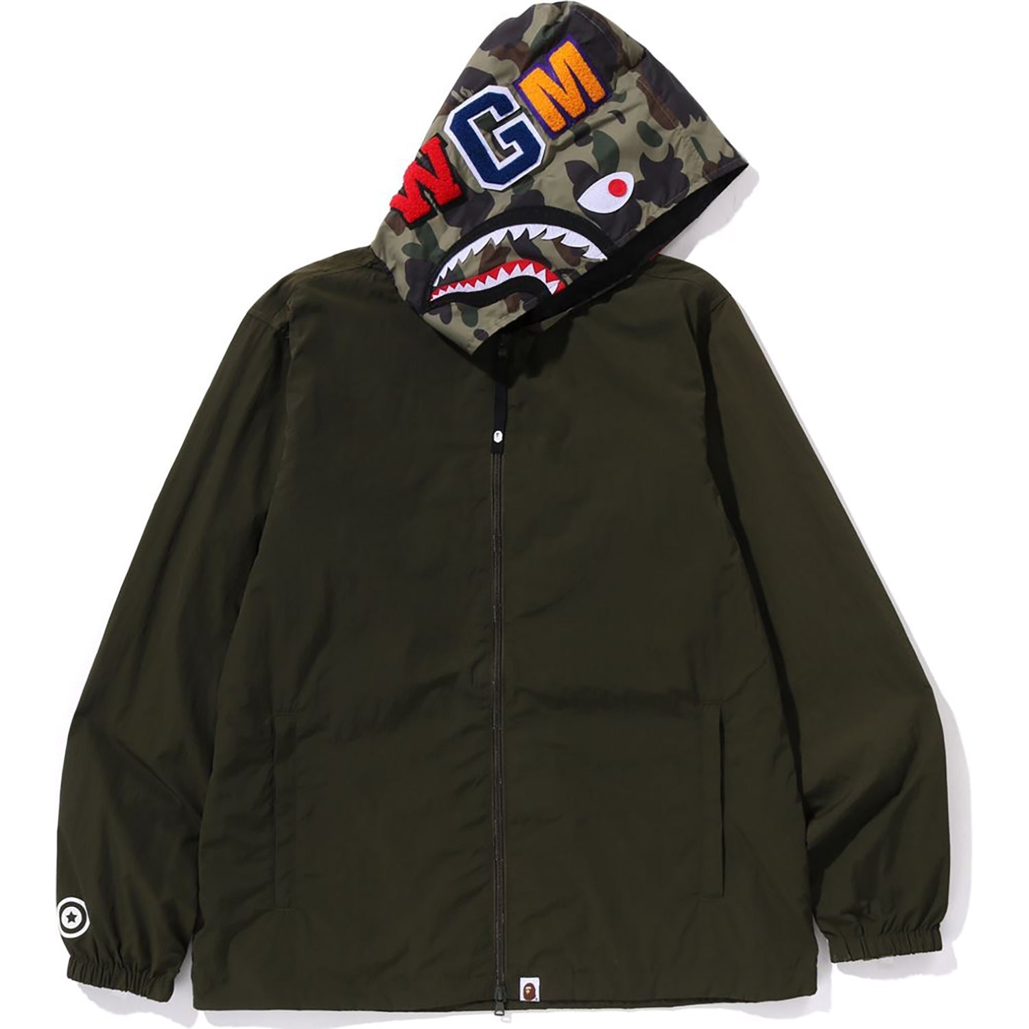 BAPE 1ST CAMO SHARK HOODIE JACKET MENS