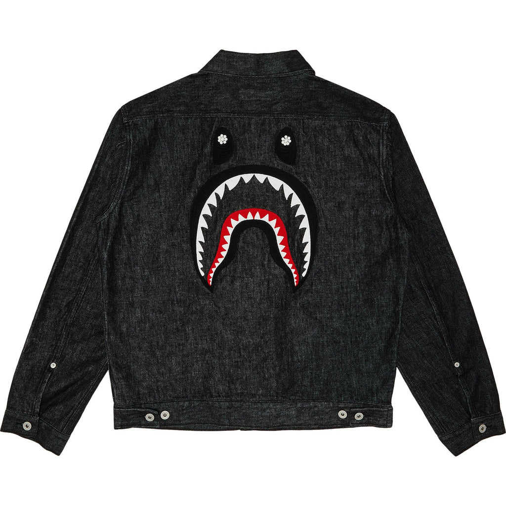 BAPE PEARL SHARK DENIM JACKET TYPE-02 MENS