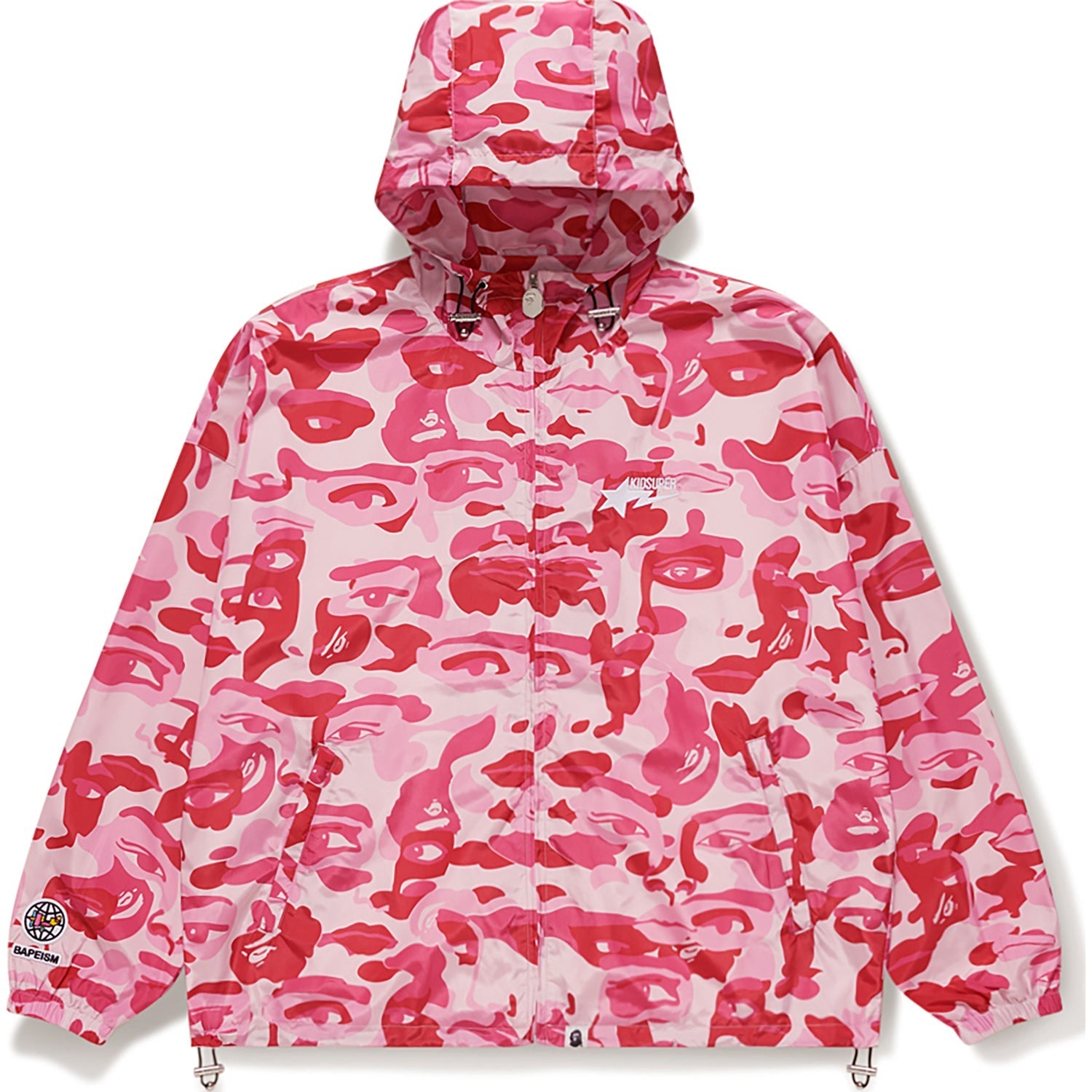 BAPE X KIDSUPER CAMO LIGHTWEIGHT JACKET MENS