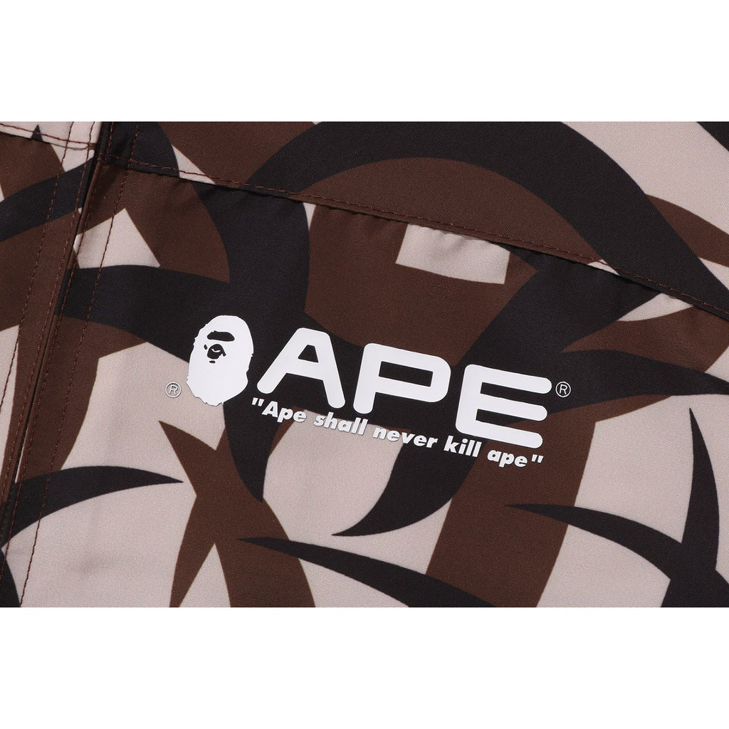 BAPE TRIAL CAMO RAIN JACKET MENS