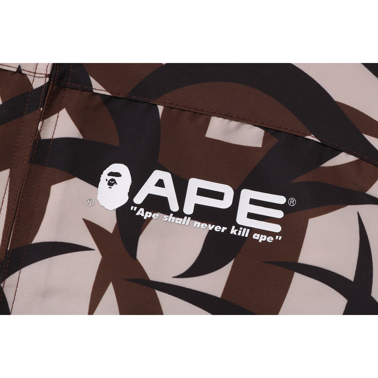 BAPE TRIAL CAMO RAIN JACKET MENS
