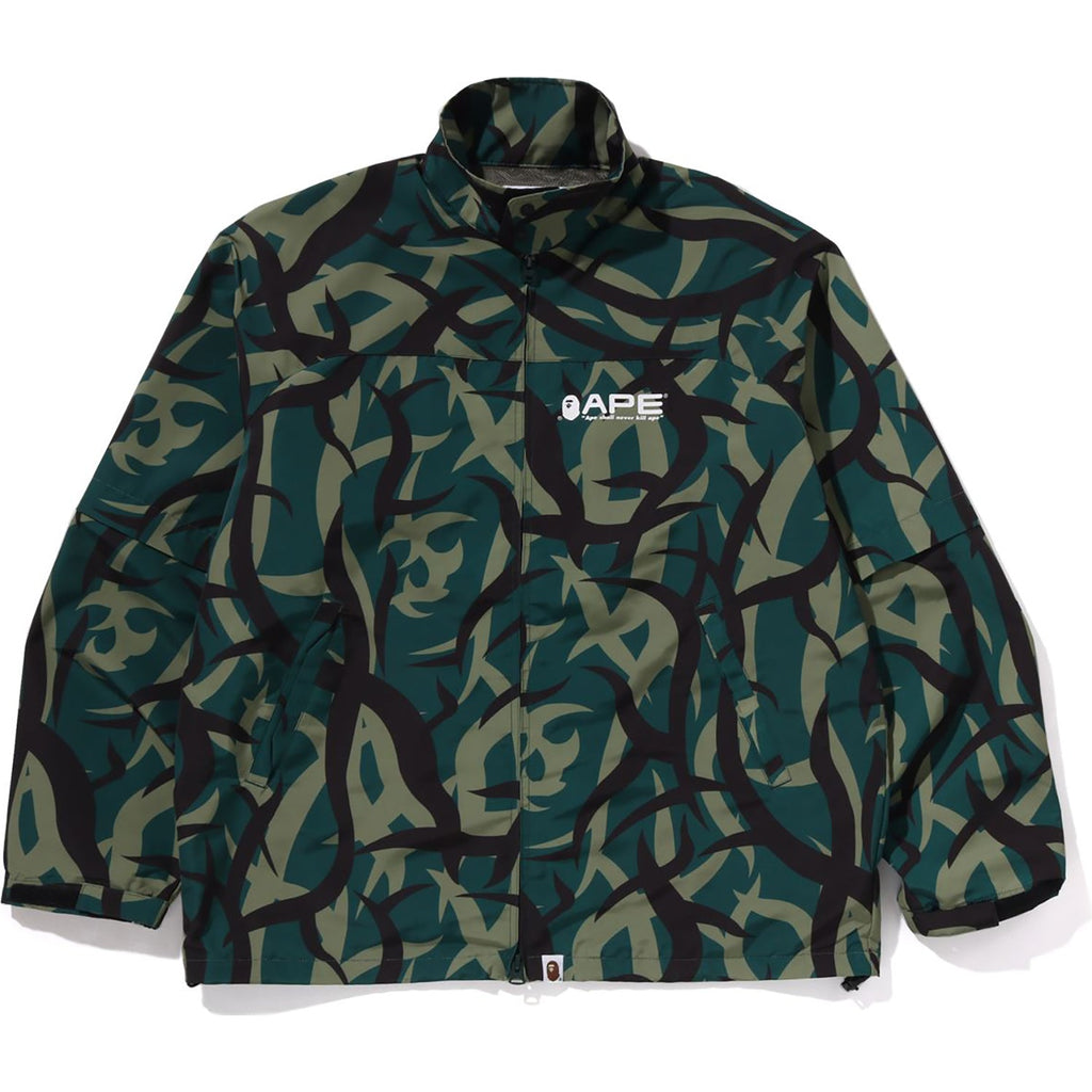BAPE TRIAL CAMO RAIN JACKET MENS