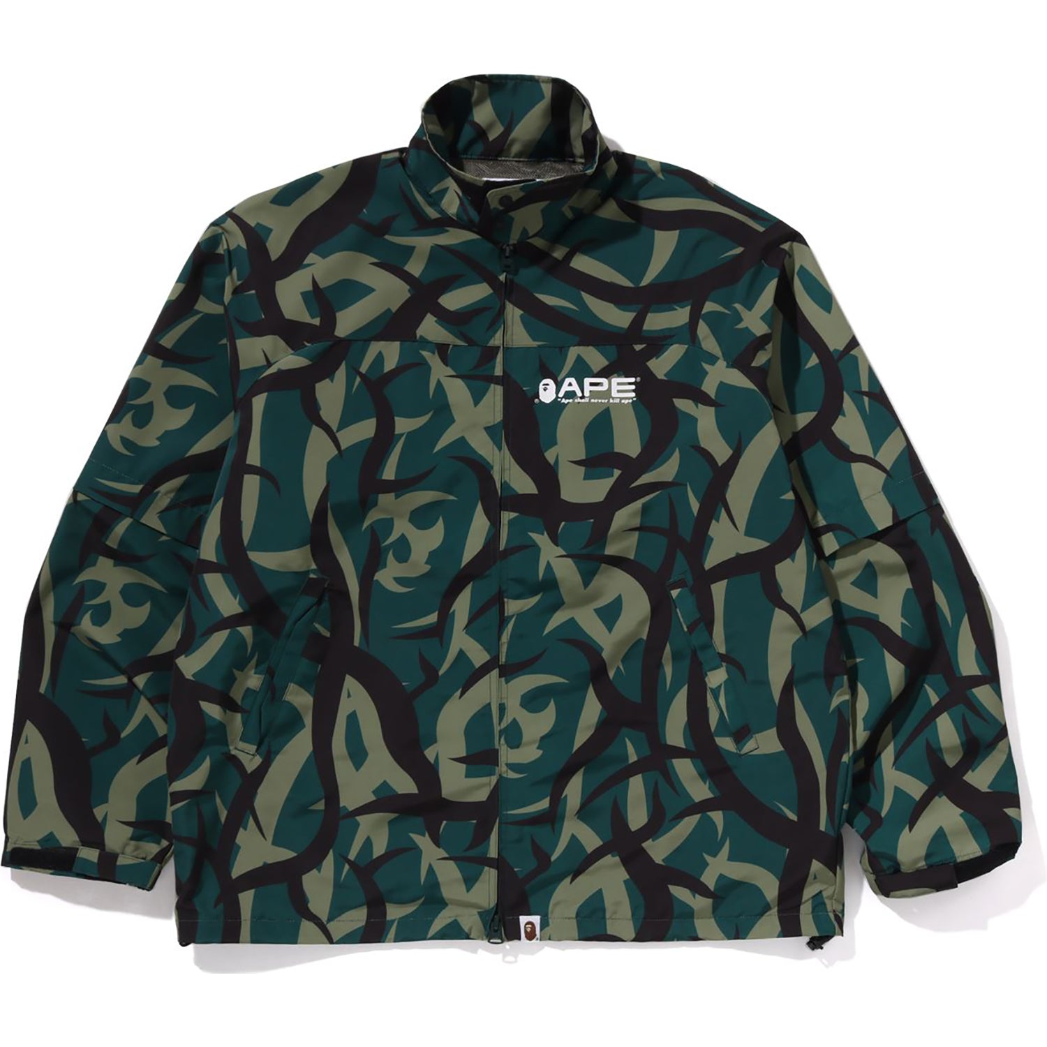 BAPE TRIAL CAMO RAIN JACKET MENS