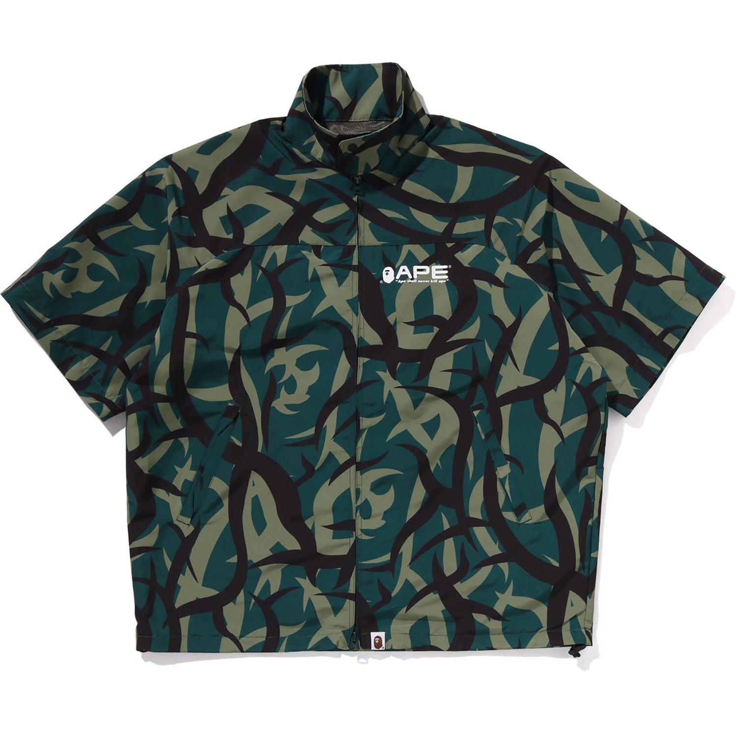 BAPE TRIAL CAMO RAIN JACKET MENS