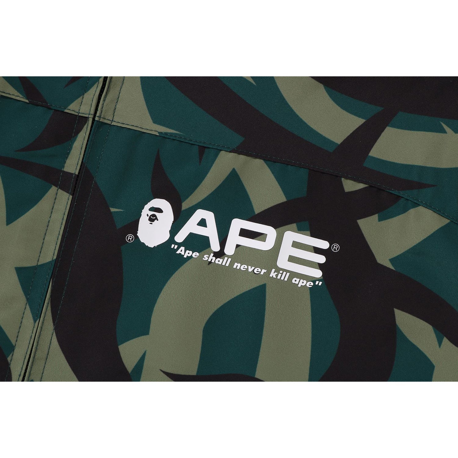 BAPE TRIAL CAMO RAIN JACKET MENS