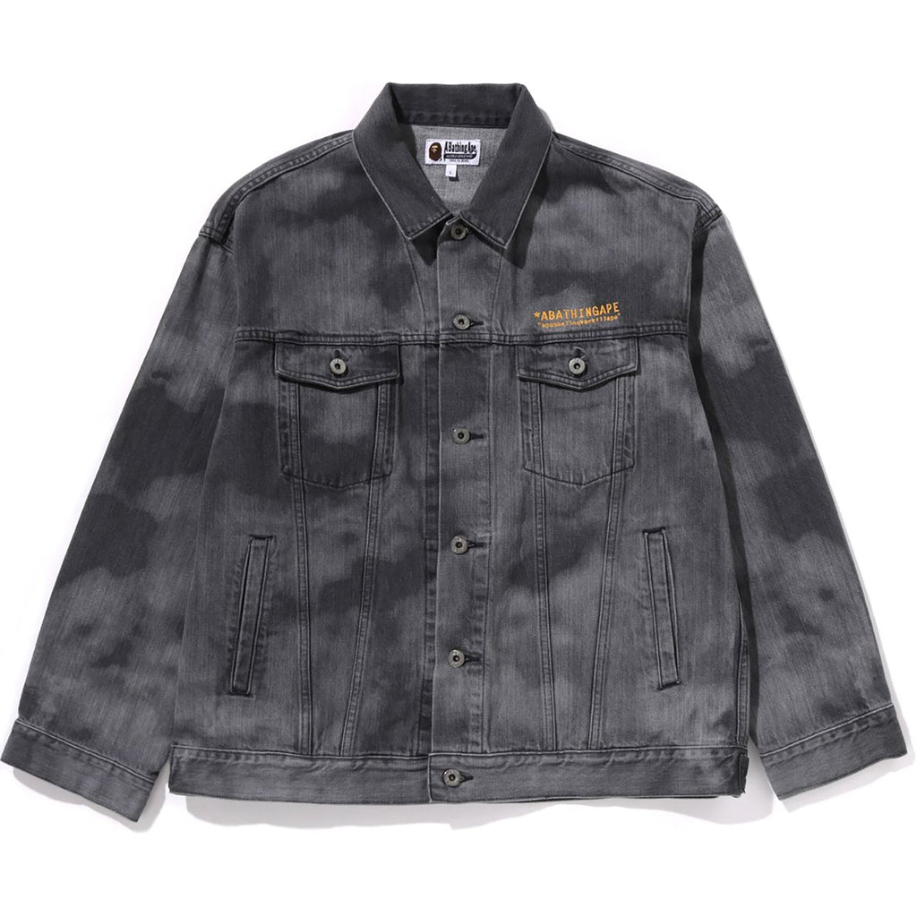 BAPE HIGH TONE BLEACH DENIM JACKET MENS