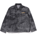 BAPE HIGH TONE BLEACH DENIM JACKET MENS