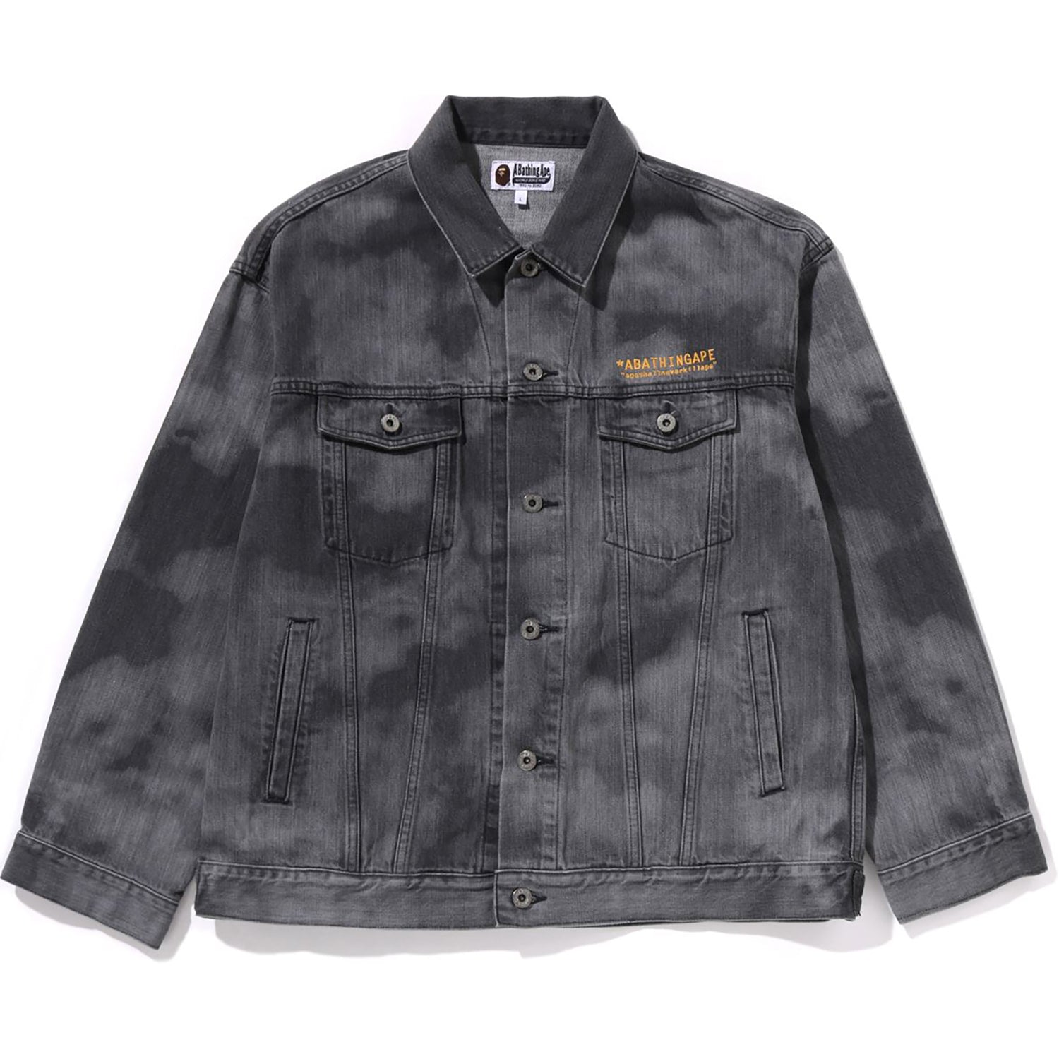 BAPE HIGH TONE BLEACH DENIM JACKET MENS