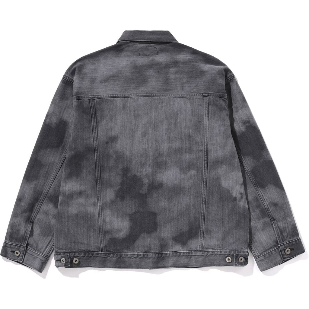 BAPE HIGH TONE BLEACH DENIM JACKET MENS