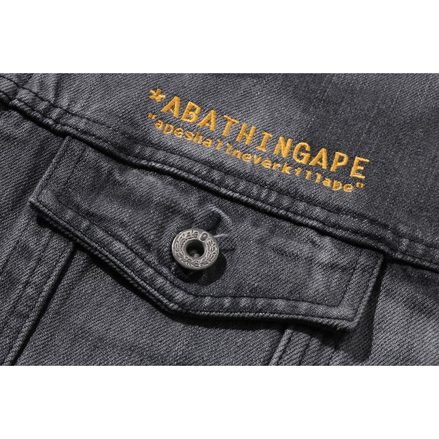 BAPE HIGH TONE BLEACH DENIM JACKET MENS
