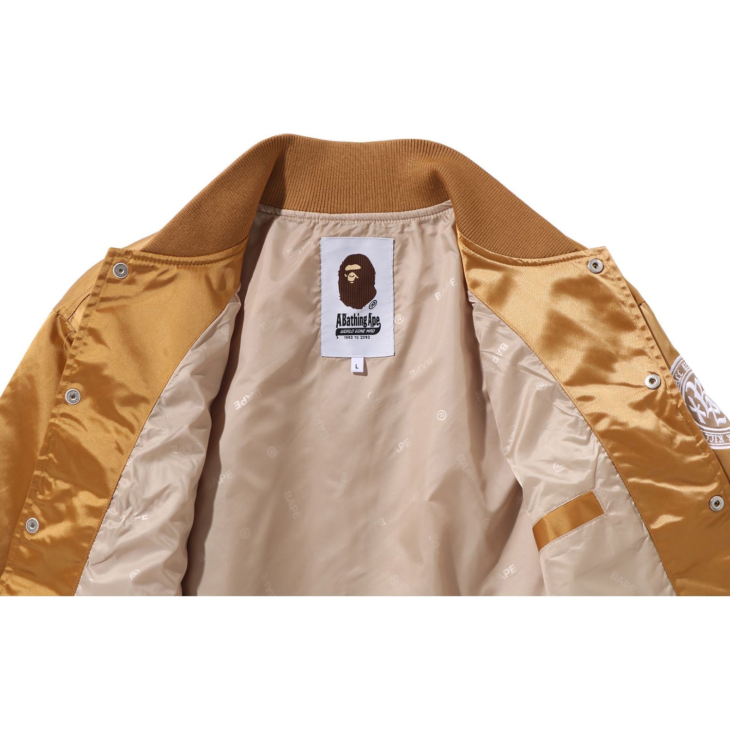 BAPE BASEBALL VARSITY JACKET MENS