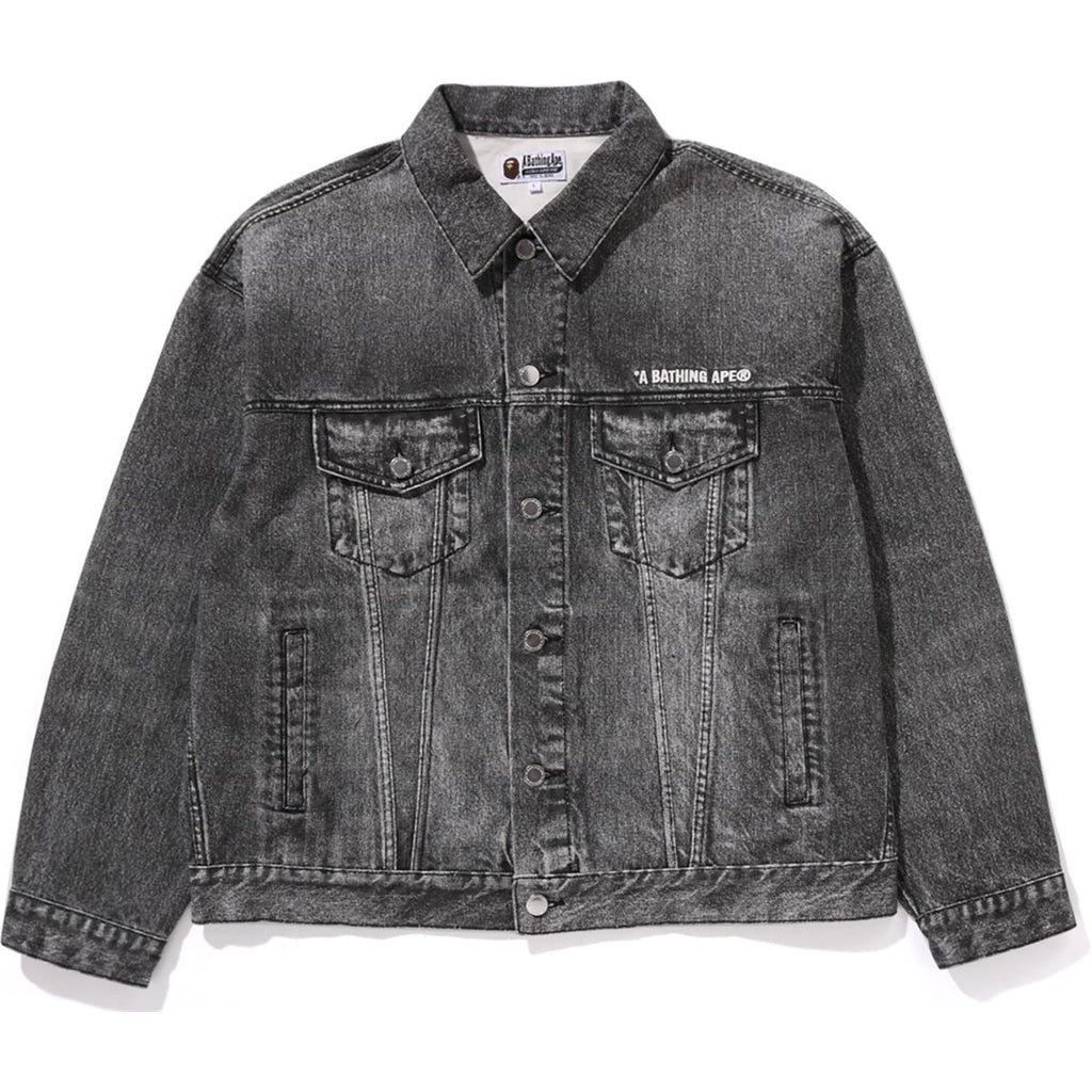 BAPE FAKE PRINT DENIM JACKET MENS