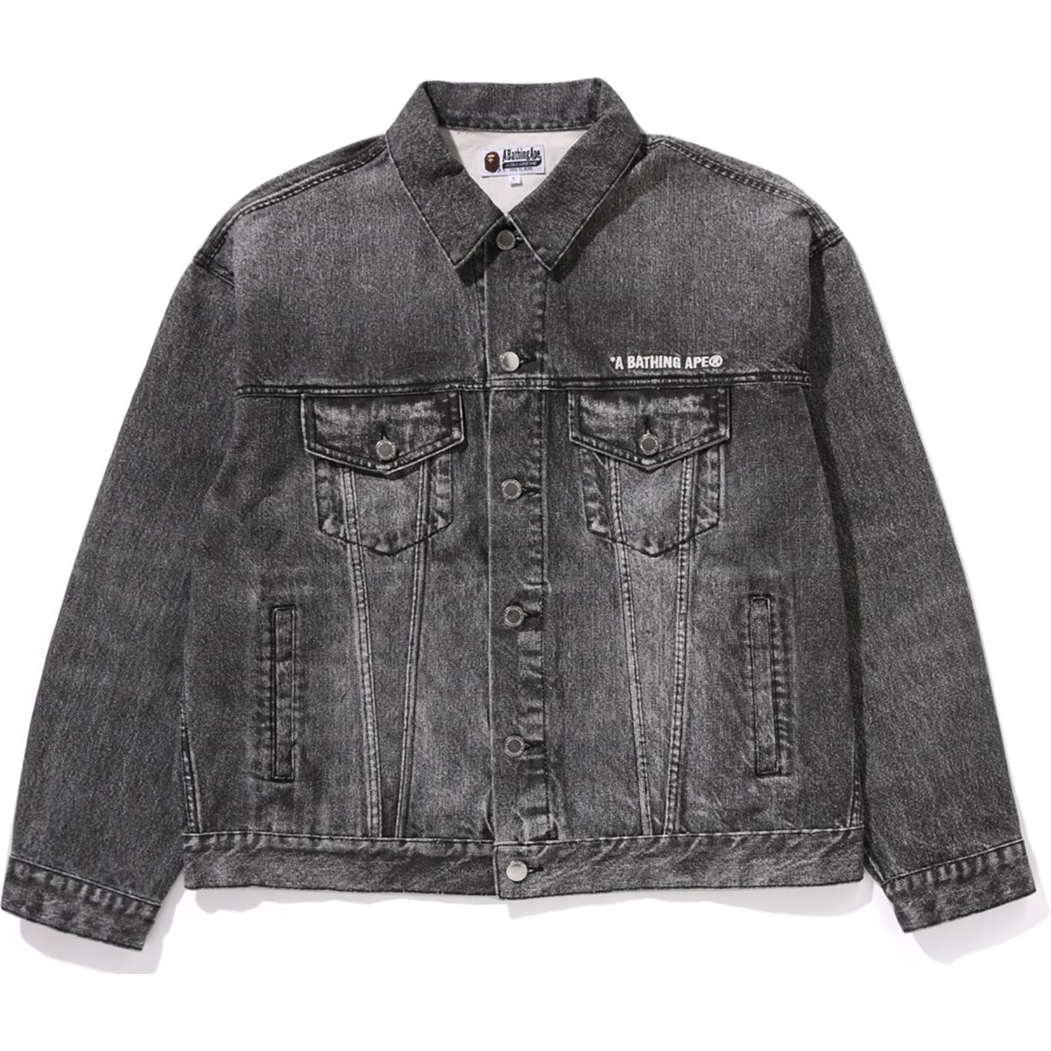 BAPE FAKE PRINT DENIM JACKET MENS