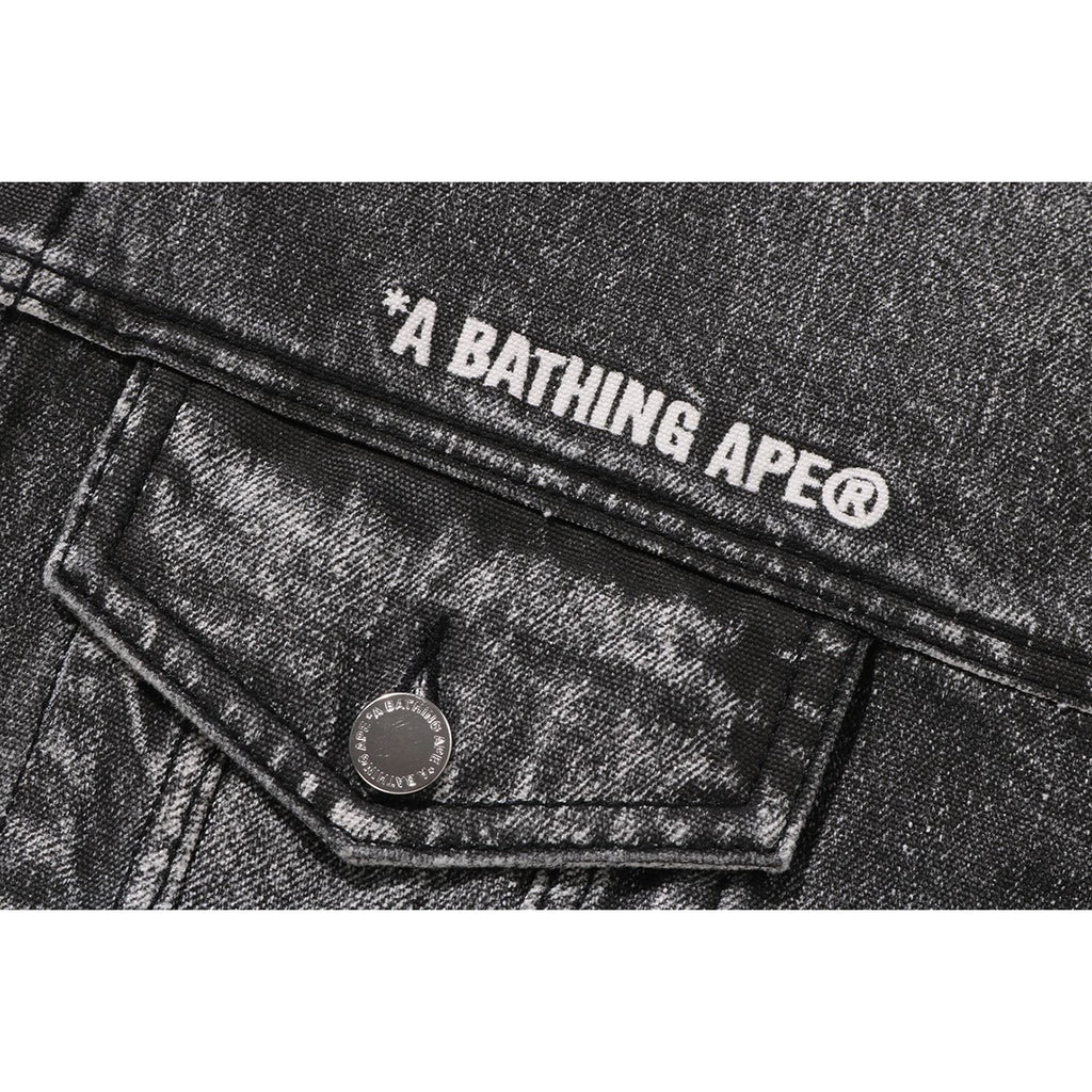 BAPE FAKE PRINT DENIM JACKET MENS
