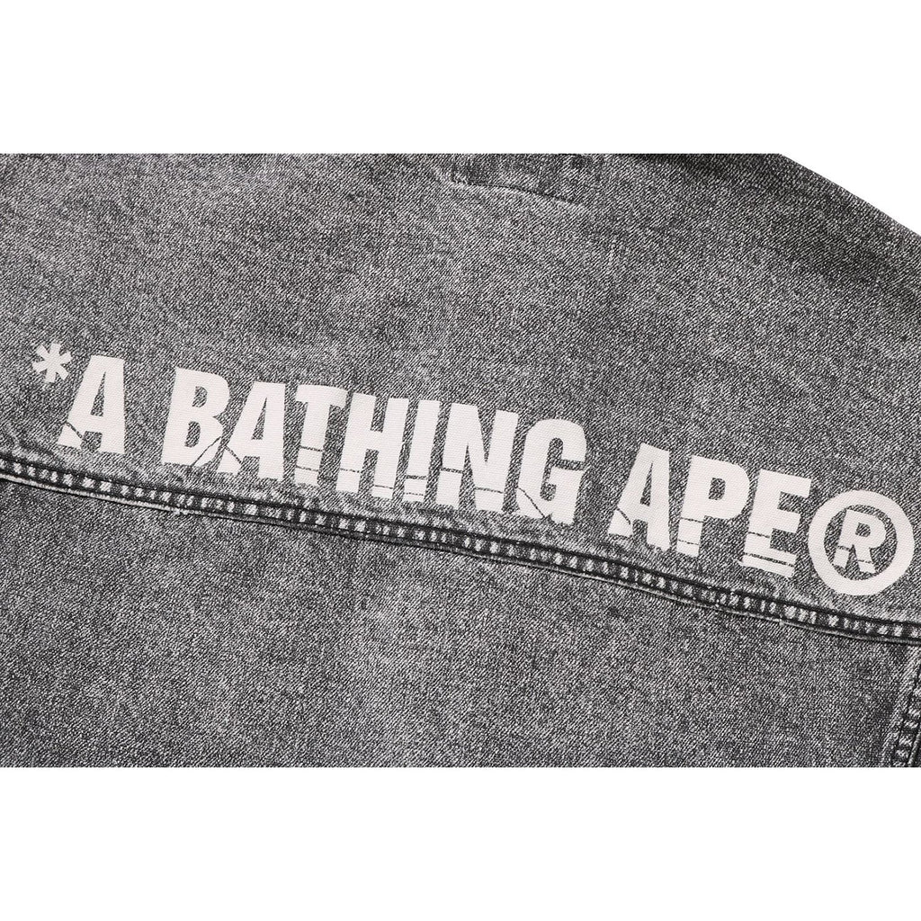 BAPE FAKE PRINT DENIM JACKET MENS