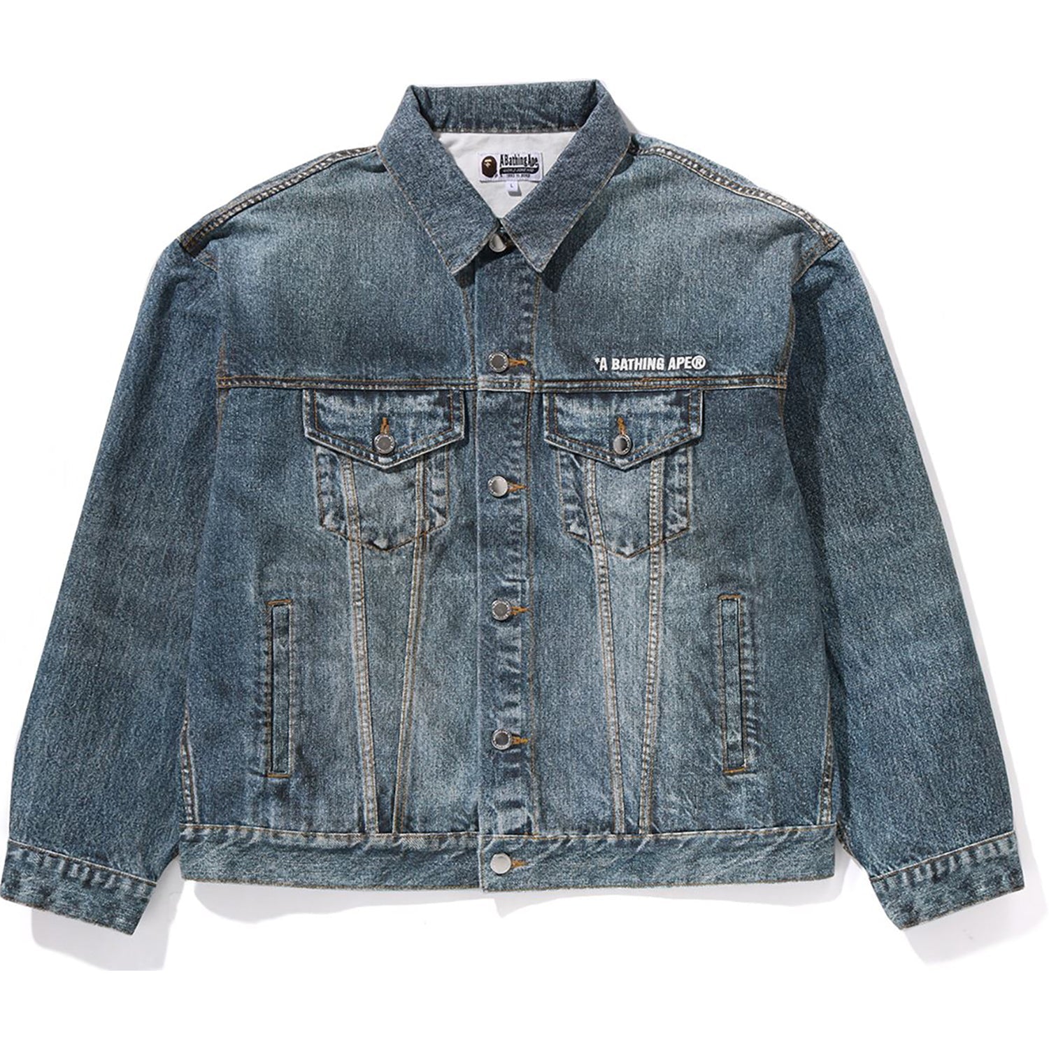 BAPE FAKE PRINT DENIM JACKET MENS