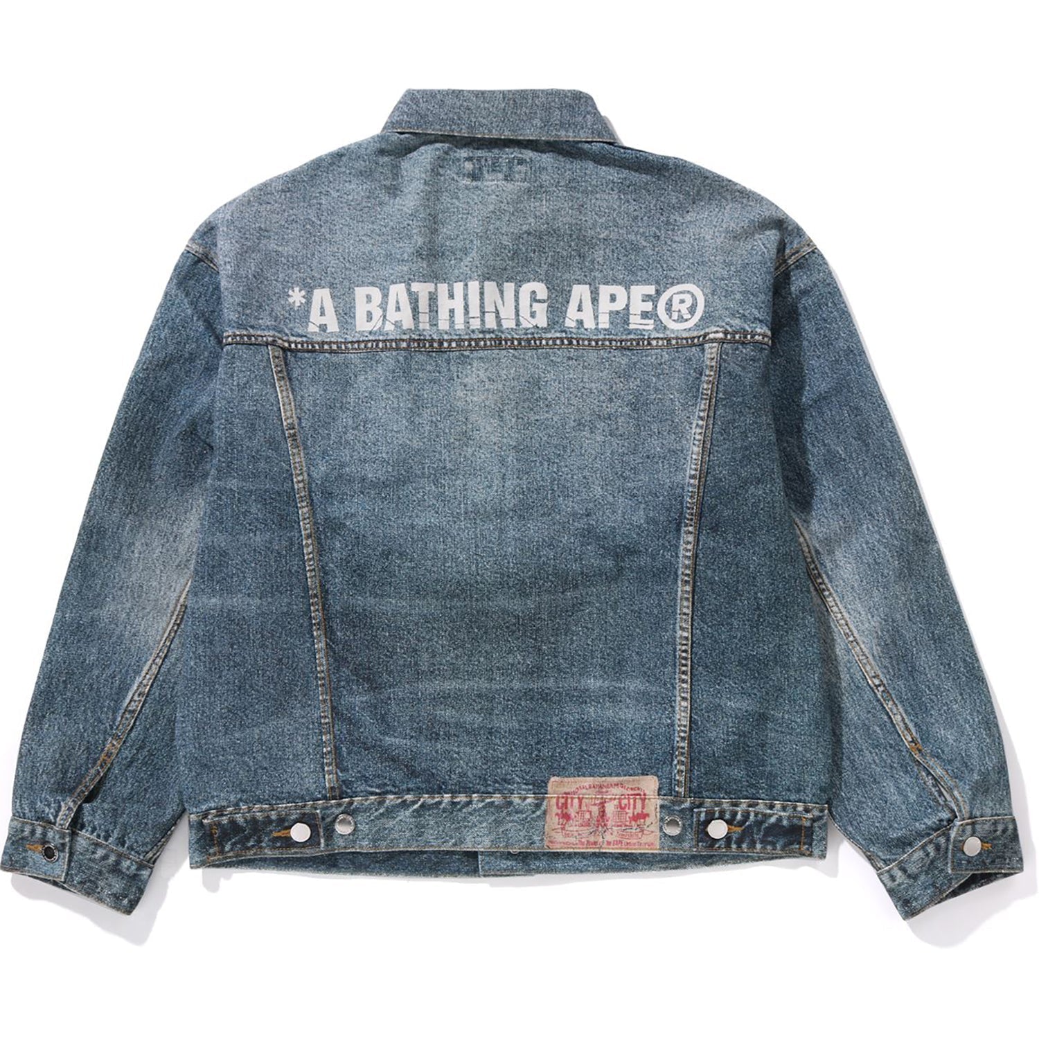BAPE FAKE PRINT DENIM JACKET MENS