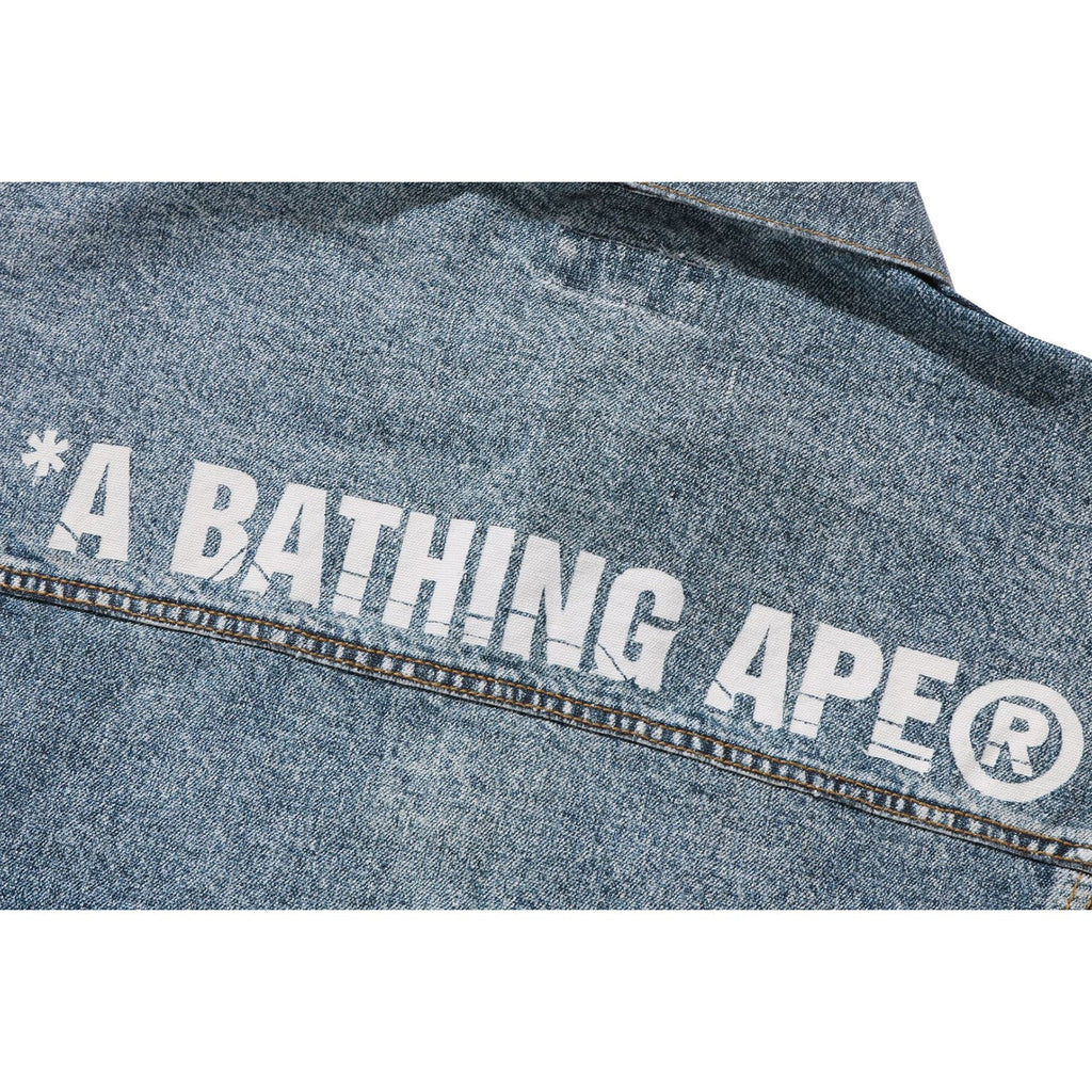 BAPE FAKE PRINT DENIM JACKET MENS