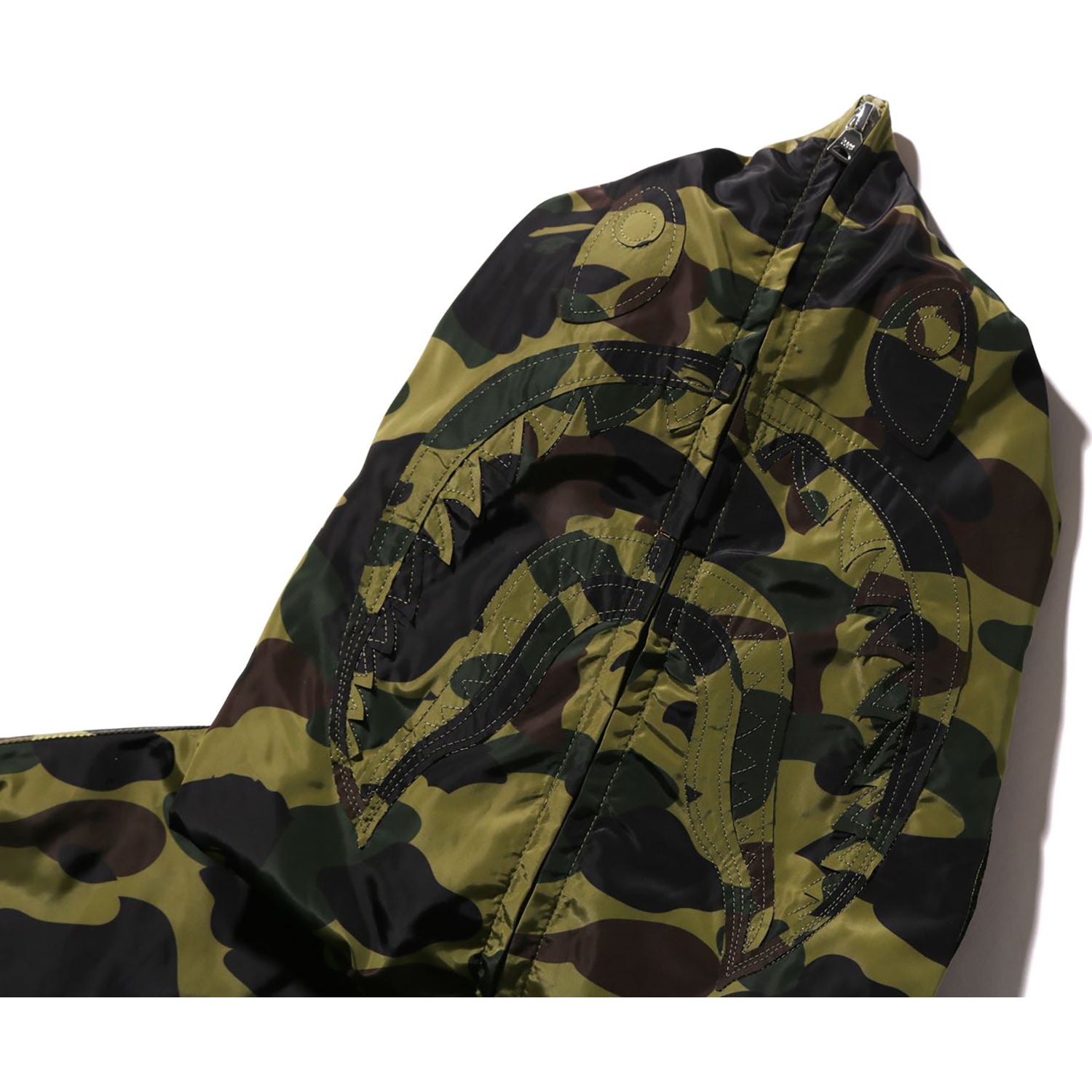 BAPE 1ST CAMO JACQUARD SHARK FULL ZIP JACKET MENS