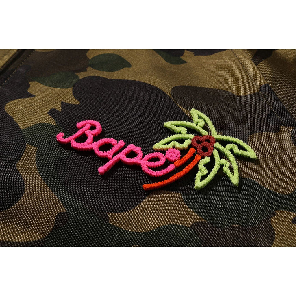 BAPE 1ST CAMO NEON APE HEAD SOUVENIR JACKET LADIES