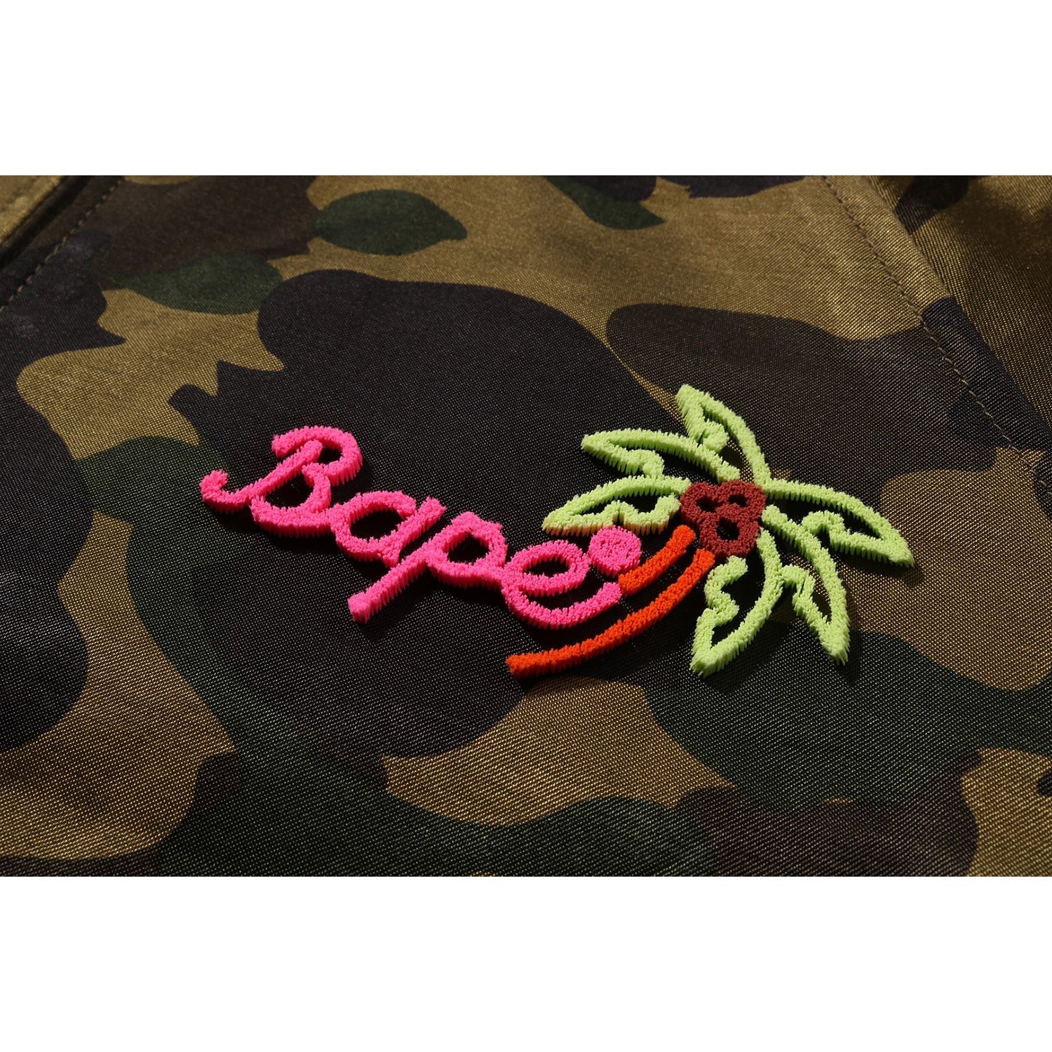 BAPE 1ST CAMO NEON APE HEAD SOUVENIR JACKET LADIES