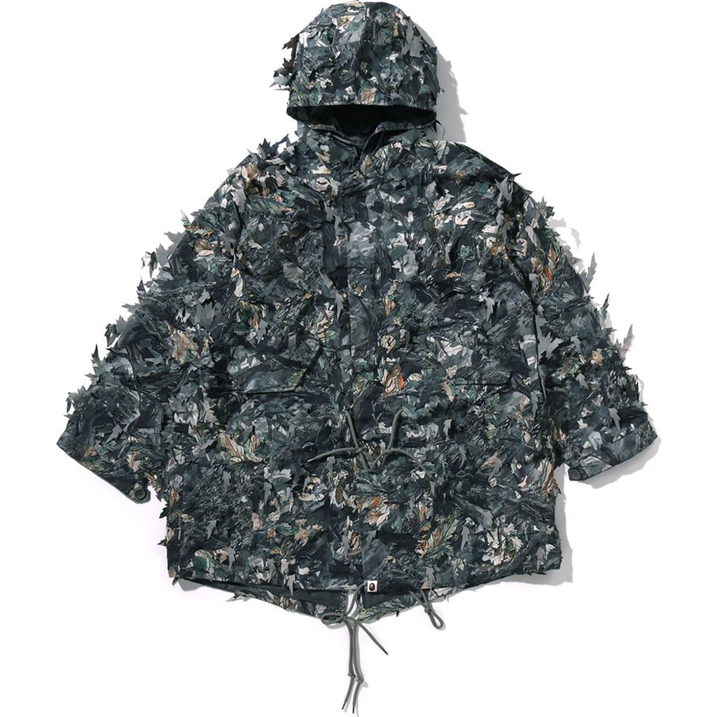 BAPE TREE EDGE CAMO LASER CUT M-51 JACKET MENS