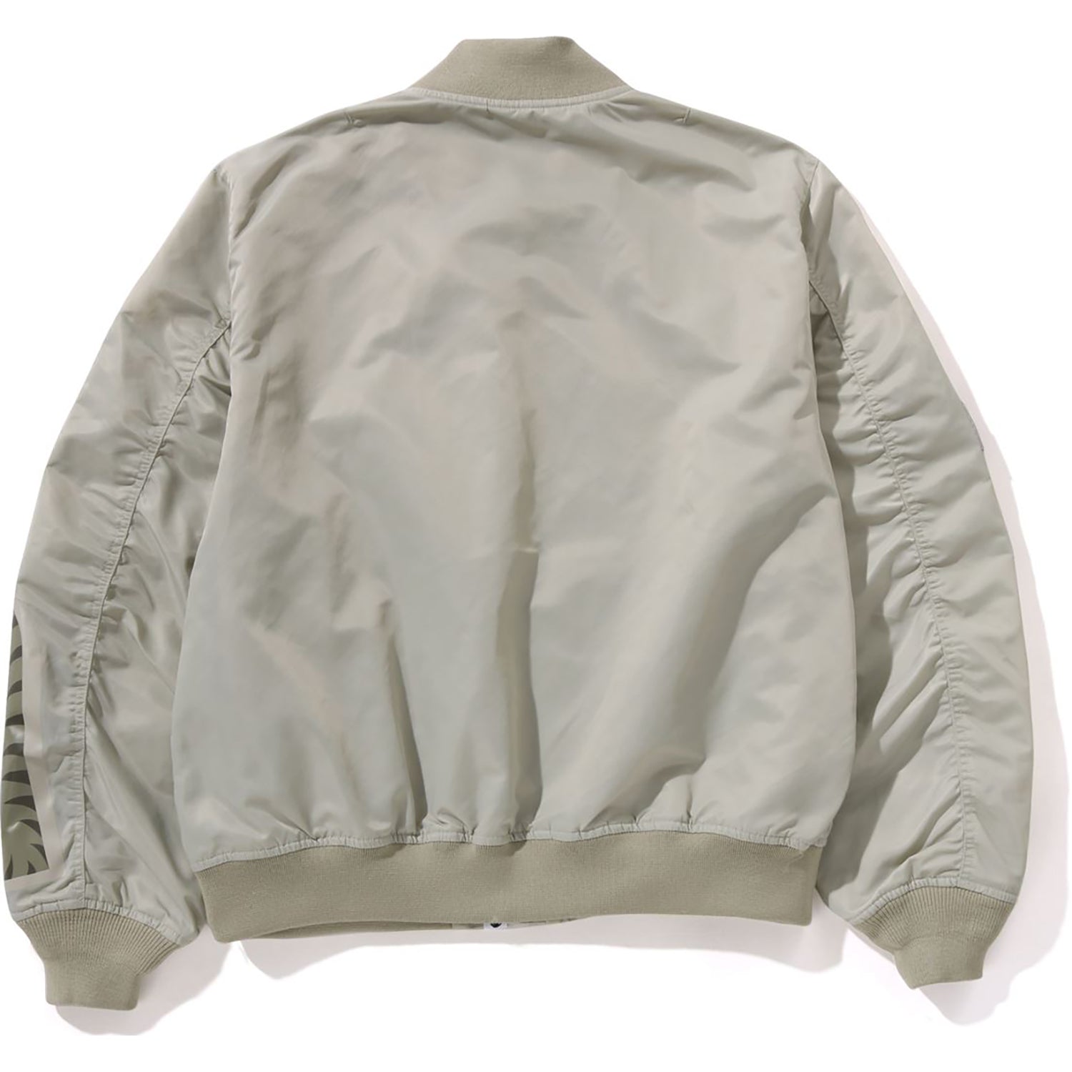BAPE TONAL CHAIN STITCH SHARK BOMBER JACKET MENS
