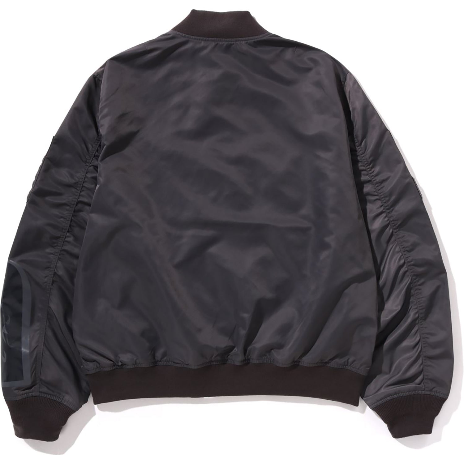 BAPE TONAL CHAIN STITCH SHARK BOMBER JACKET MENS