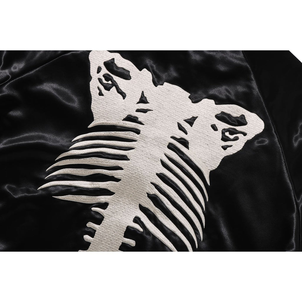 BAPE SKELETON LOGO SOUVENIR JACKET MENS