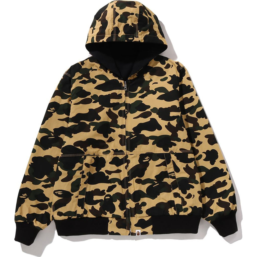 BAPE 1ST CAMO REVERSIBLE ZIP HOODIE JACKET MENS
