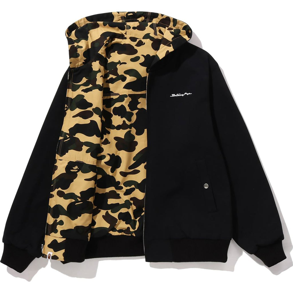 BAPE 1ST CAMO REVERSIBLE ZIP HOODIE JACKET MENS