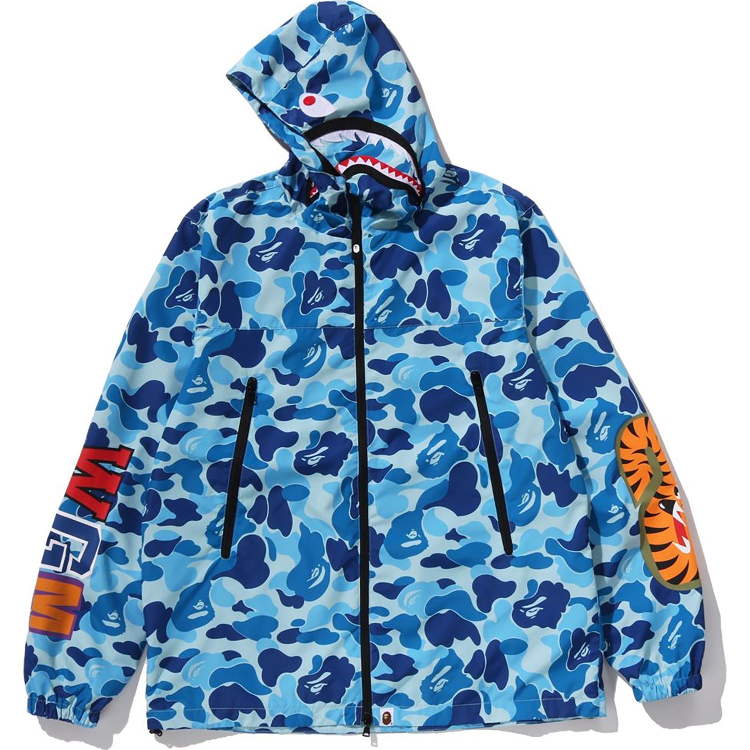 BAPE ABC CAMO SHARK HOODIE JACKET MENS