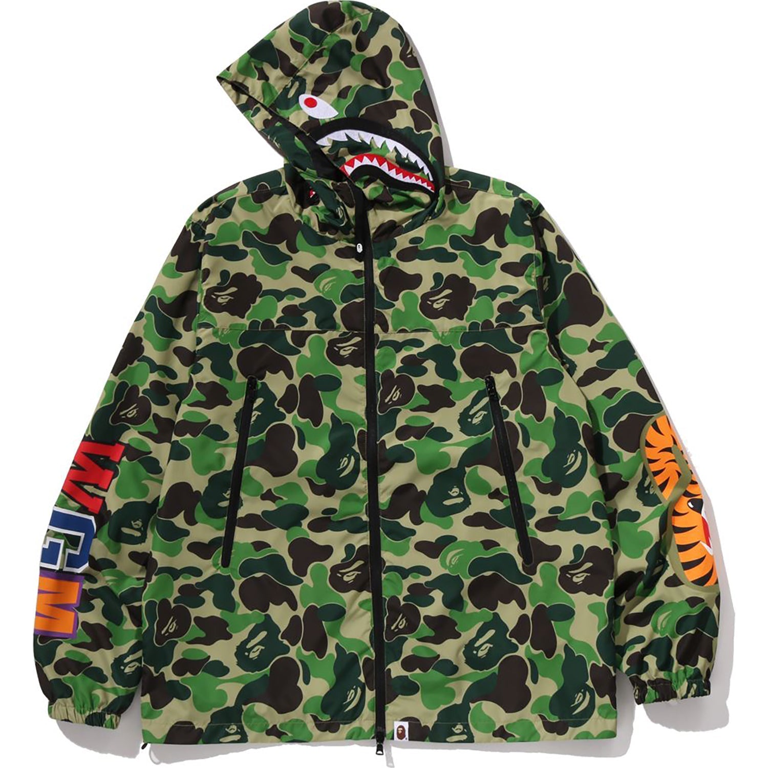 BAPE ABC CAMO SHARK HOODIE JACKET MENS