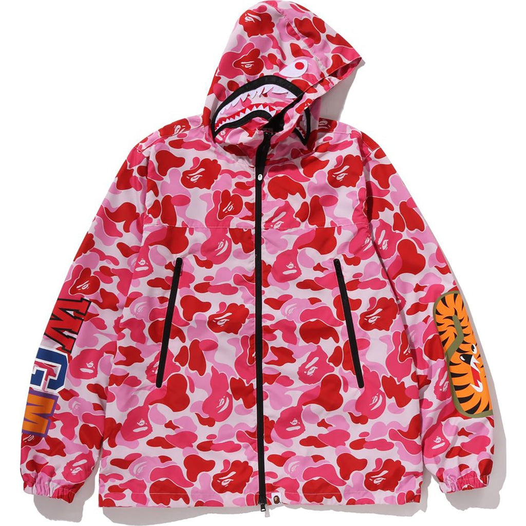 BAPE ABC CAMO SHARK HOODIE JACKET MENS