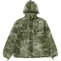 BAPE MULTI PIXEL CAMO MASK HOODED SHIRT JACKET MENS