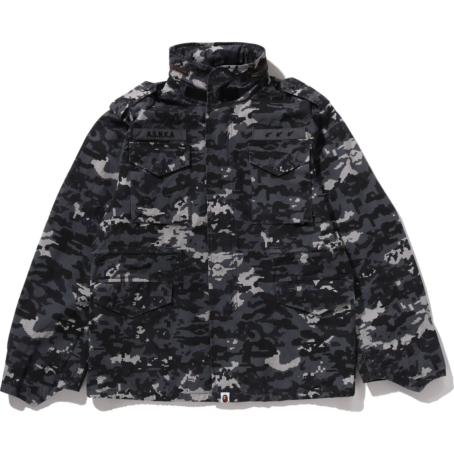 BAPE MULTI PIXEL CAMO M-65 JACKET MENS