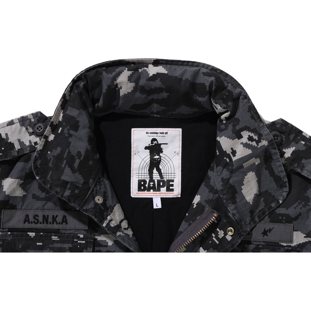 BAPE MULTI PIXEL CAMO M-65 JACKET MENS