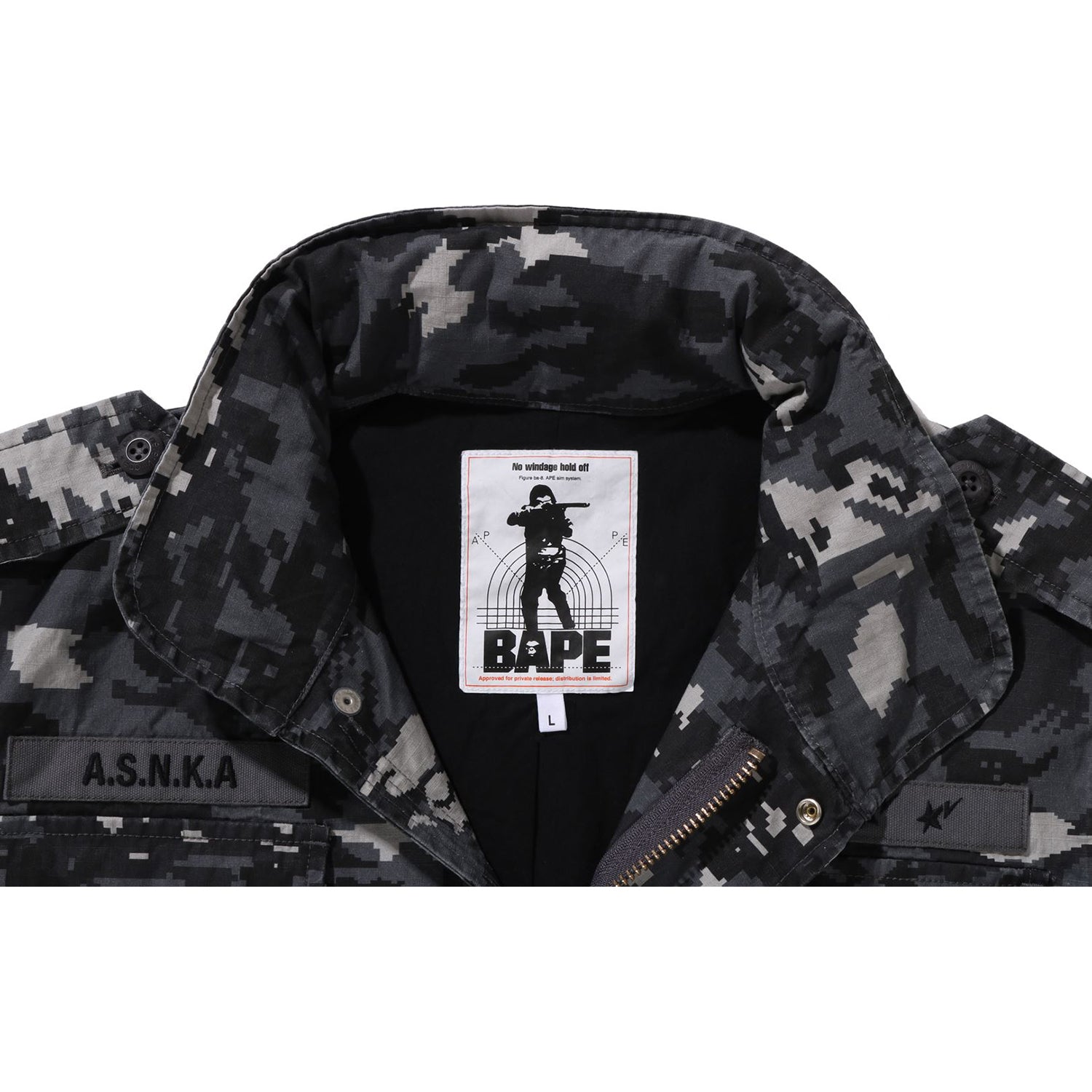 BAPE MULTI PIXEL CAMO M-65 JACKET MENS
