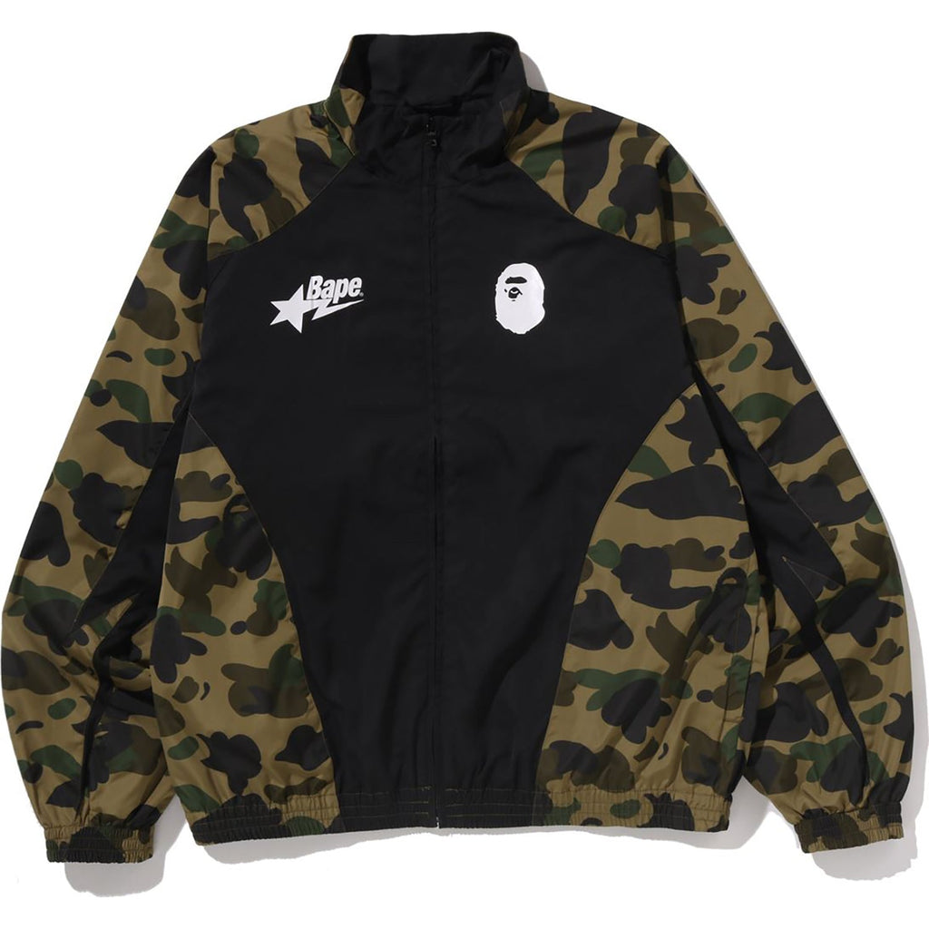 BAPE 1ST CAMO STAND COLLAR TRACK JACKET MENS